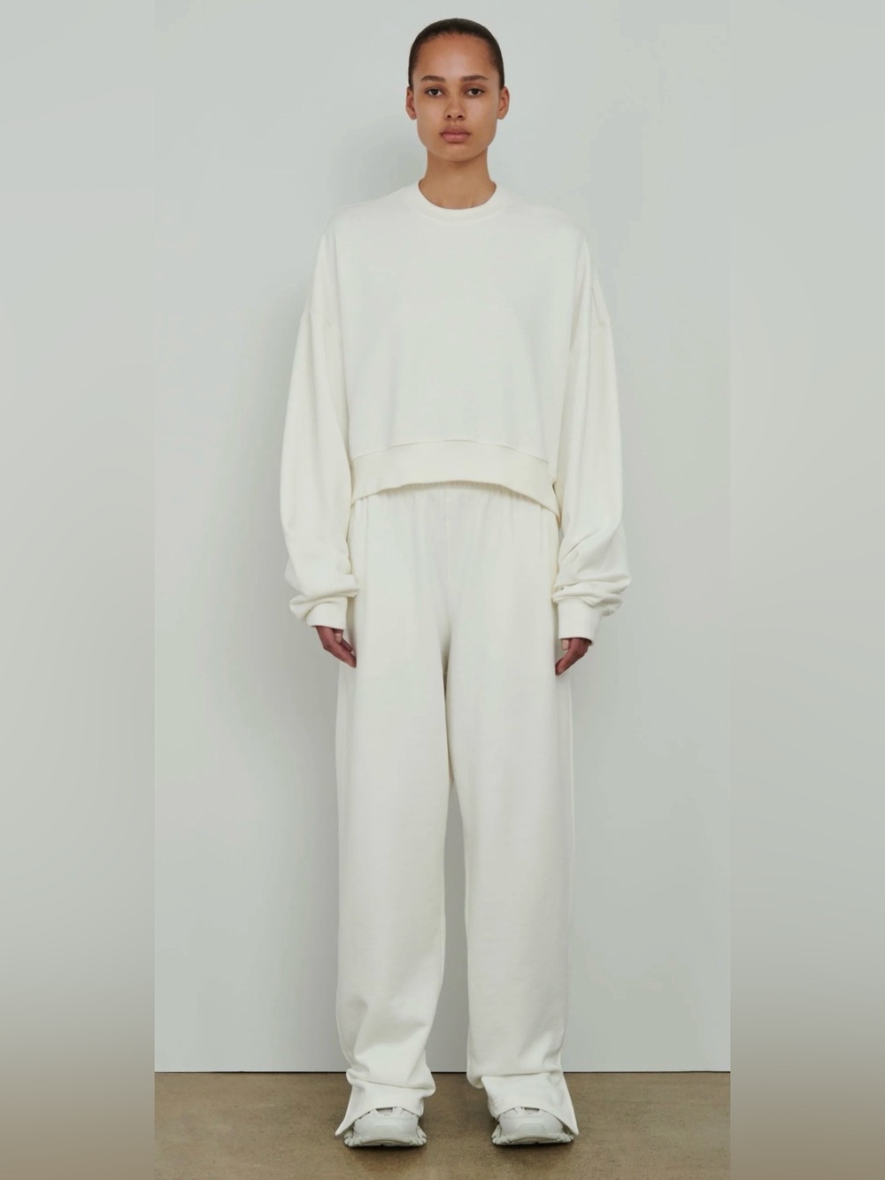 WARDROBE.NYC × Hailey Bieber HB TRACK TOP in off white